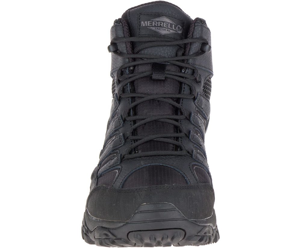 Kozaki Merrell Damskie Czarne - Moab 2 Mid Tactical Waterproof - 930218-OLJ